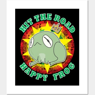 Hit The Road Happy Frog Posters and Art